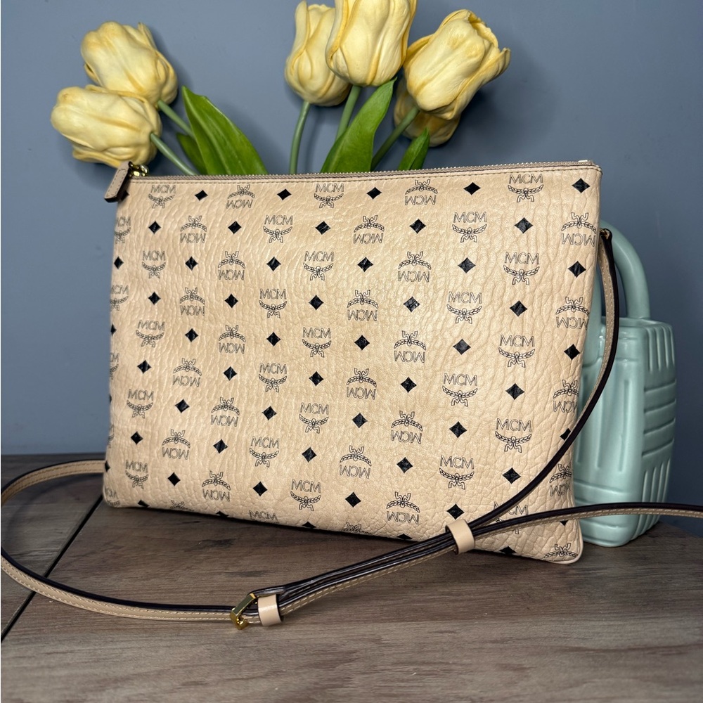 MCM Visetos Crossbody/ Clutch Bag